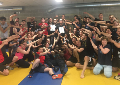 Remise des diplomes 2eme dan D.Cordewin F.Mélon